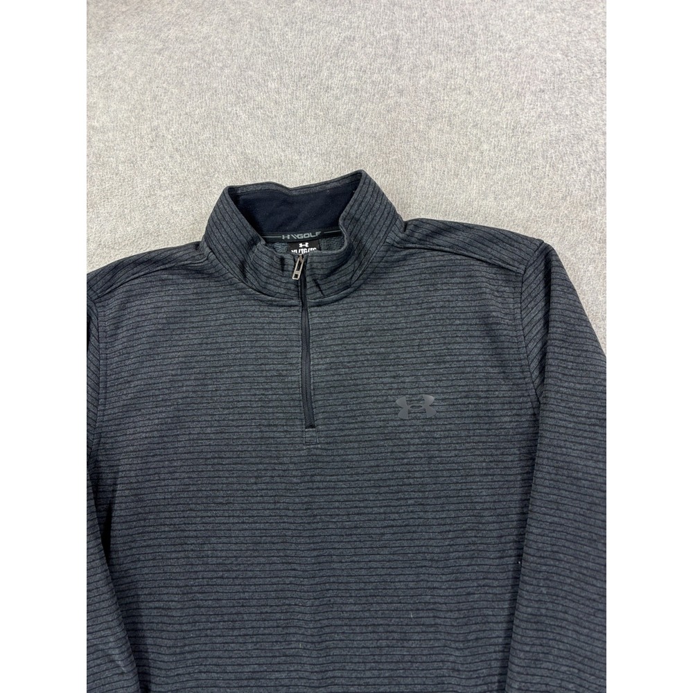 Under Armour STORM 1/4 Zip Midweight Golf Pullover (Men's XL) Gray - Picture 2 of 12